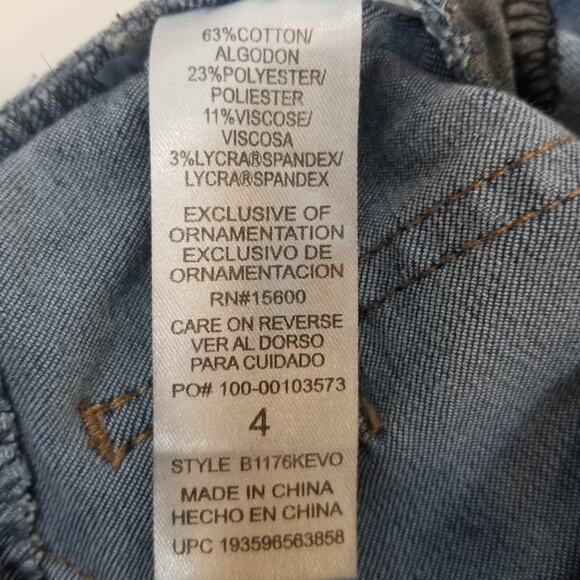 Democracy Women's Ab Solution Blue Ankle Skimmer Jeans B1176KEVO Size 4 - Picture 7 of 7